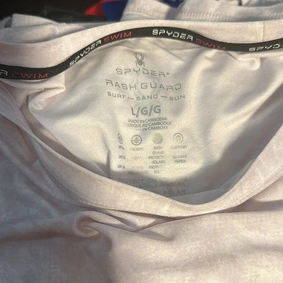 Spyder Swim Men's Long Sleeve Rash Guard Shirt, Gray, Medium - Picture 9 of 10